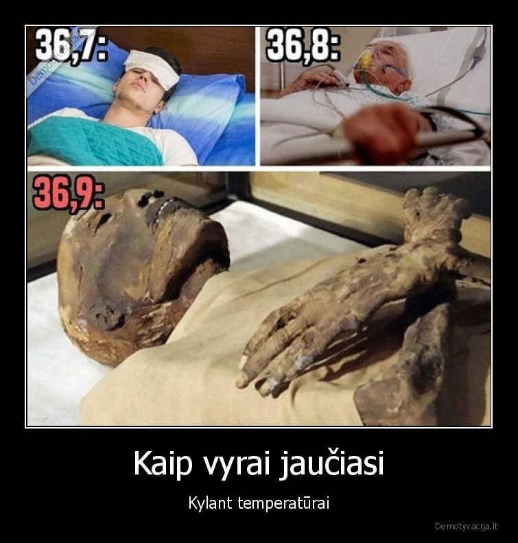 Kaip vyrai jaučiasi - Kylant temperatūrai