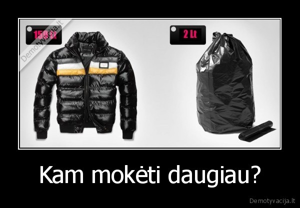 Kam mokėti daugiau? - 