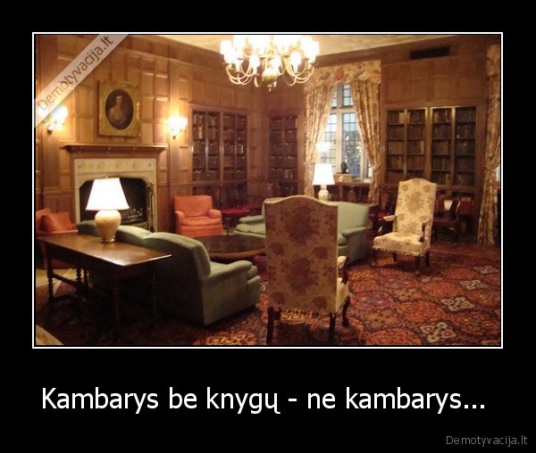 Kambarys be knygų - ne kambarys...  - 