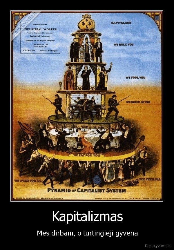 Kapitalizmas - Mes dirbam, o turtingieji gyvena