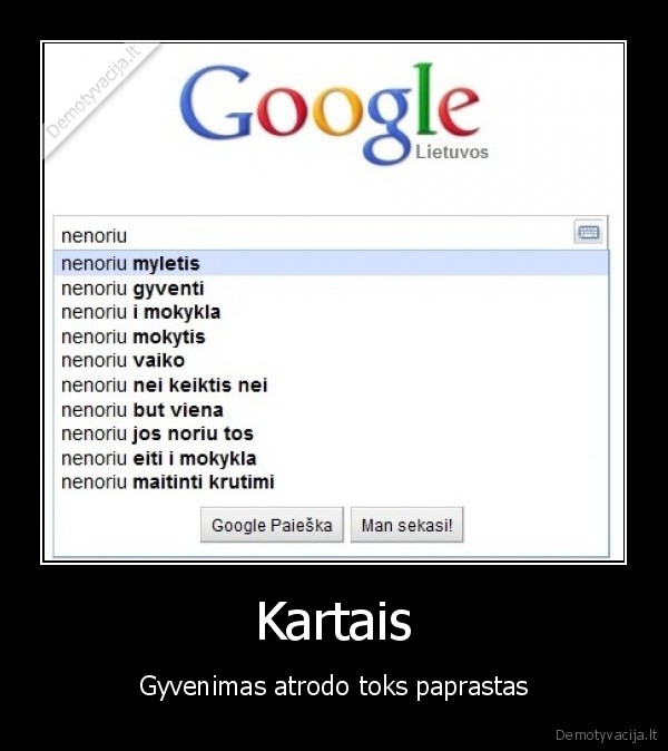 Kartais - Gyvenimas atrodo toks paprastas