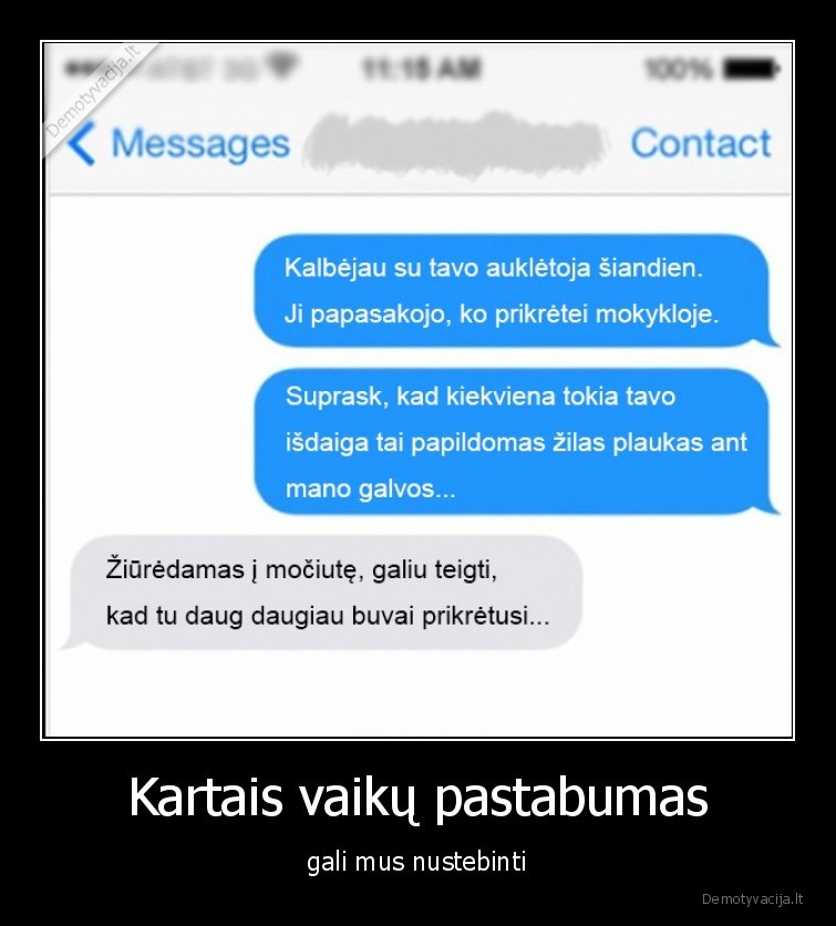 Kartais vaikų pastabumas - gali mus nustebinti