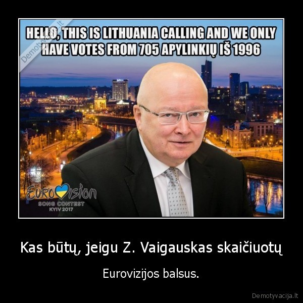 Kas būtų, jeigu Z. Vaigauskas skaičiuotų - Eurovizijos balsus.