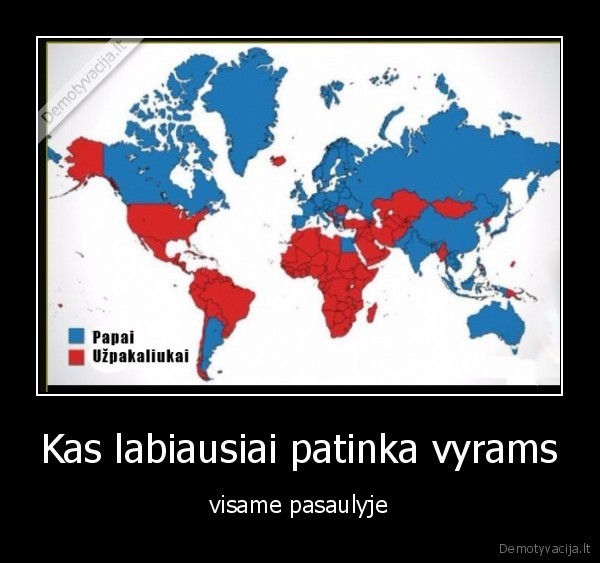 Kas labiausiai patinka vyrams - visame pasaulyje