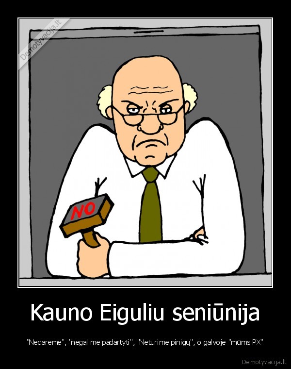 Kauno Eiguliu seniūnija - "Nedareme", "negalime padartyti", "Neturime pinigų", o galvoje "mūms PX"