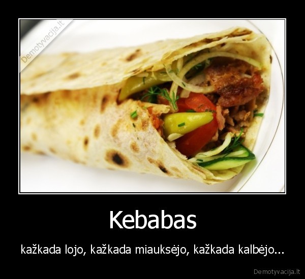 Kebabas - kažkada lojo, kažkada miauksėjo, kažkada kalbėjo...