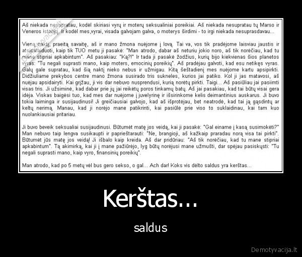 Kerštas... - saldus