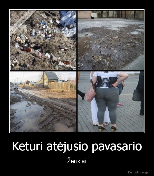 Keturi atėjusio pavasario - Ženklai