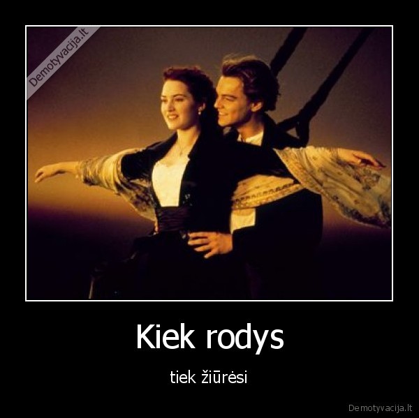 Kiek rodys - tiek žiūrėsi