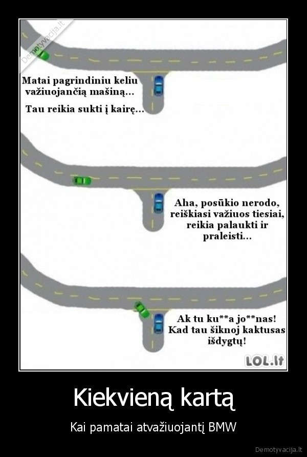 Kiekvieną kartą - Kai pamatai atvažiuojantį BMW
