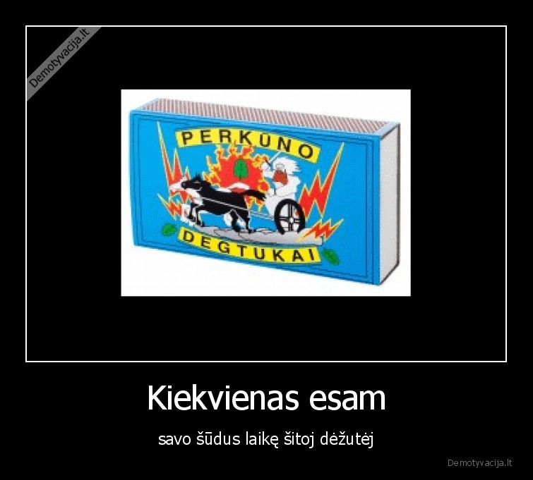 Kiekvienas esam - savo šūdus laikę šitoj dėžutėj