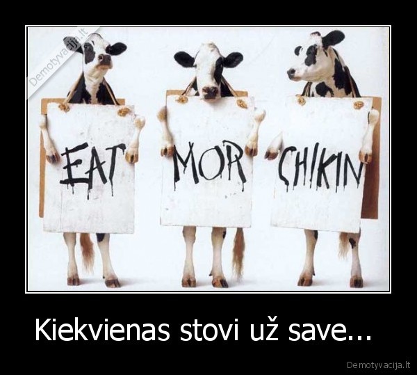 Kiekvienas stovi už save...  - 