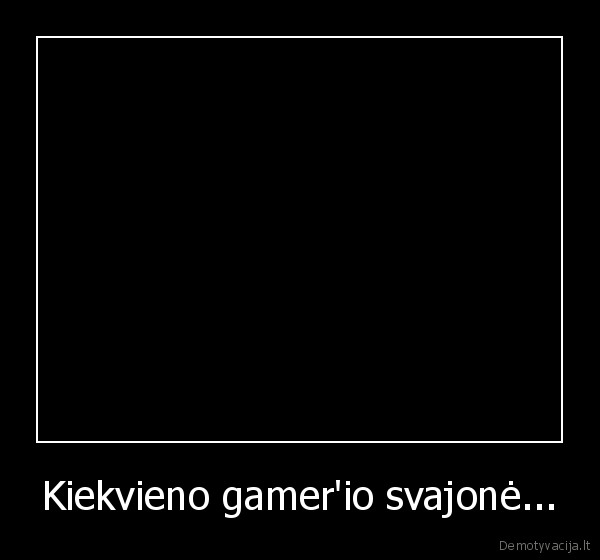 Kiekvieno gamer'io svajonė... - 