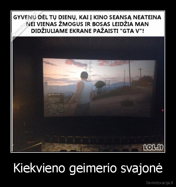 Kiekvieno geimerio svajonė - 