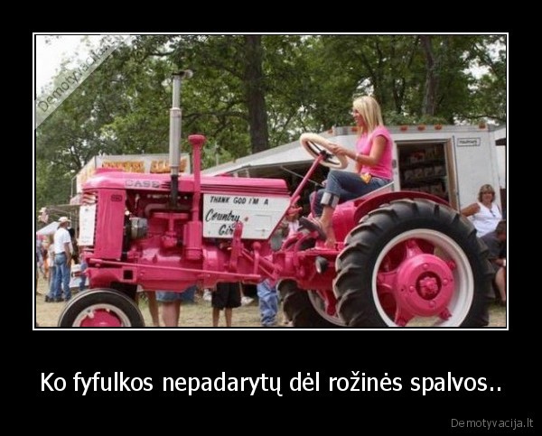 Ko fyfulkos nepadarytų dėl rožinės spalvos.. - 