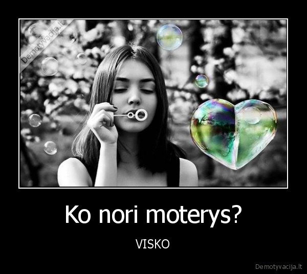 Ko nori moterys? - VISKO