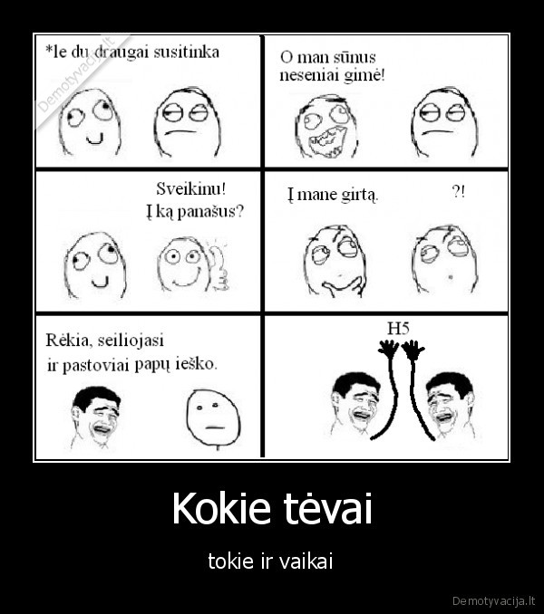 Kokie tėvai - tokie ir vaikai