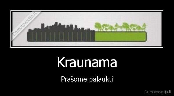 Kraunama - Prašome palaukti