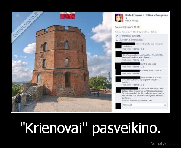 "Krienovai" pasveikino. - 