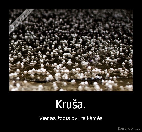 Kruša. - Vienas žodis dvi reikšmės