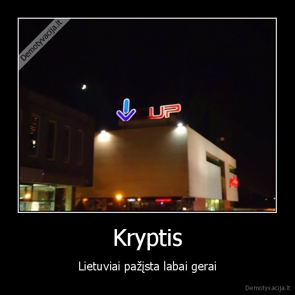 Kryptis - Lietuviai pažįsta labai gerai