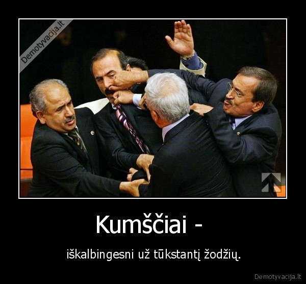 Kumščiai -  -  iškalbingesni už tūkstantį žodžių.