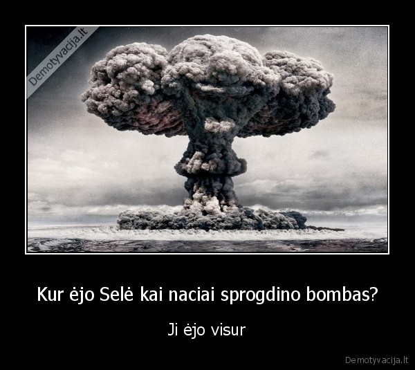 Kur ėjo Selė kai naciai sprogdino bombas? - Ji ėjo visur