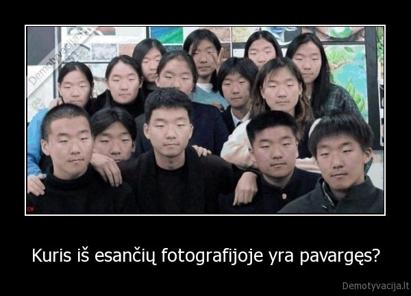 Kuris iš esančių fotografijoje yra pavargęs? - 