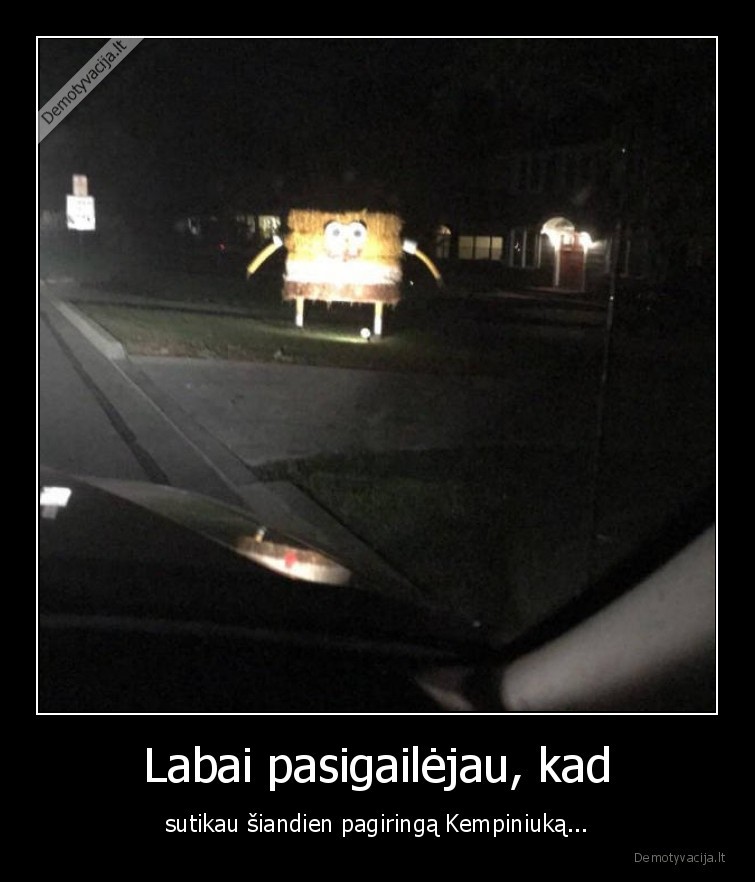 Labai pasigailėjau, kad - sutikau šiandien pagiringą Kempiniuką...