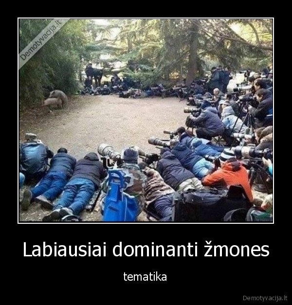 Labiausiai dominanti žmones - tematika