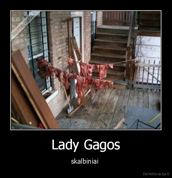 Lady Gagos - skalbiniai 