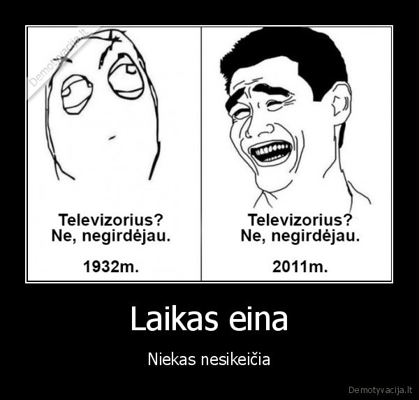 Laikas eina - Niekas nesikeičia