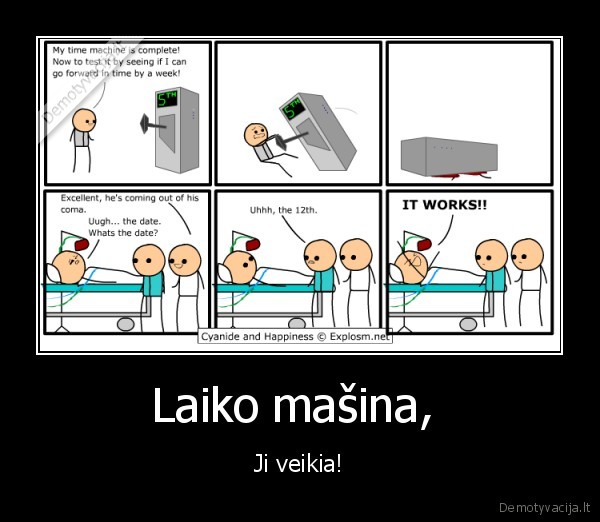 Laiko mašina,  - Ji veikia!