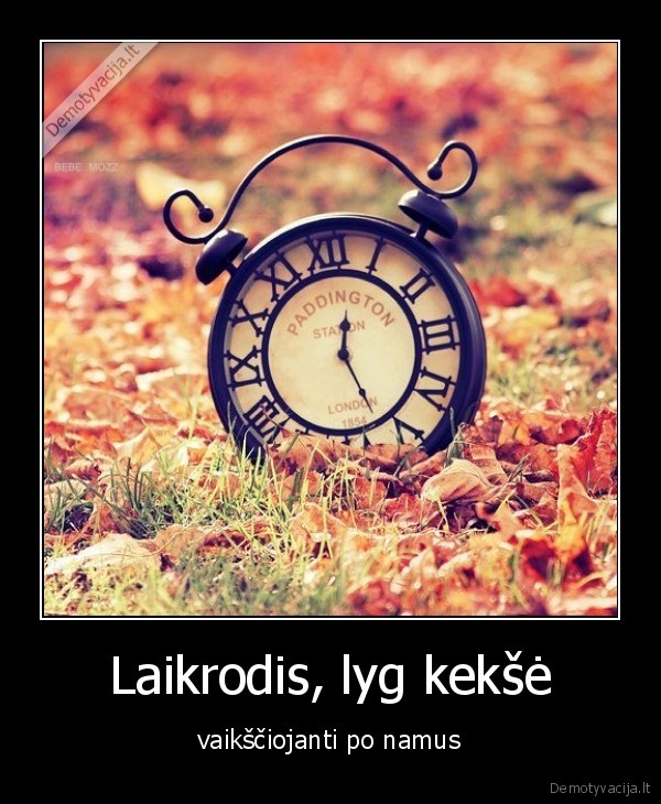 Laikrodis, lyg kekšė - vaikščiojanti po namus