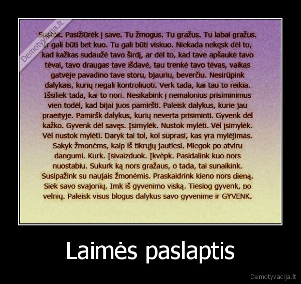 Laimės paslaptis - 