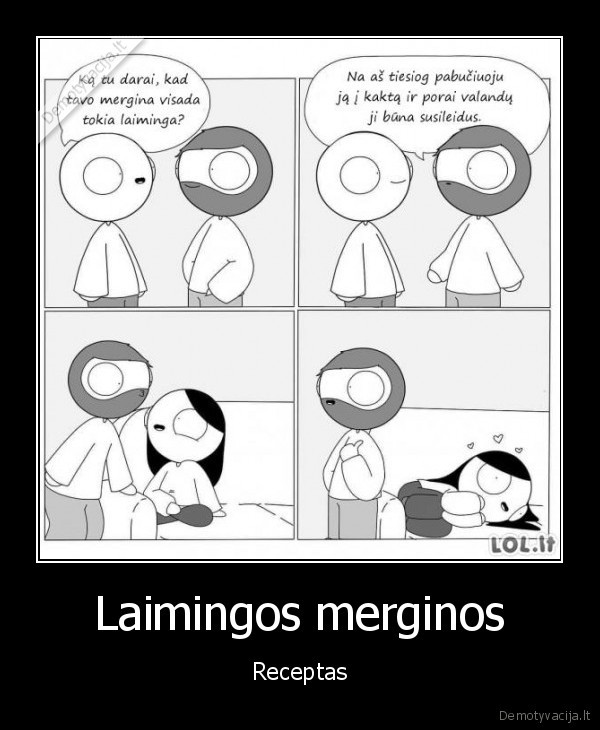 Laimingos merginos - Receptas