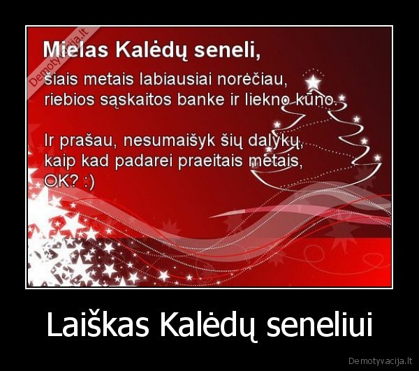 Laiškas Kalėdų seneliui - 