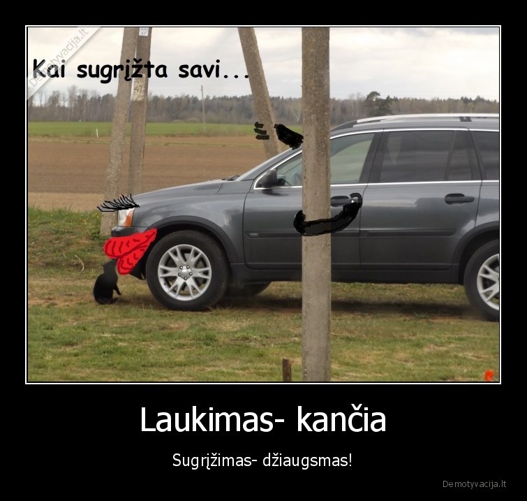 Laukimas- kančia - Sugrįžimas- džiaugsmas!