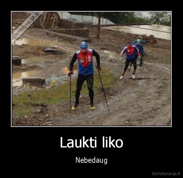 Laukti liko - Nebedaug