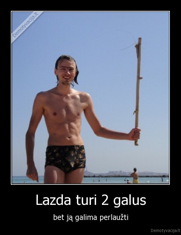 Lazda turi 2 galus - bet ją galima perlaužti