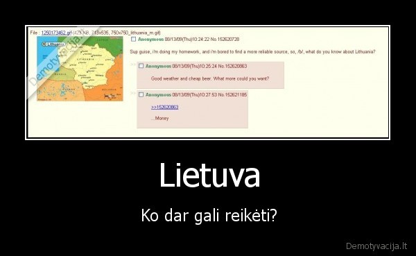 Lietuva - Ko dar gali reikėti?