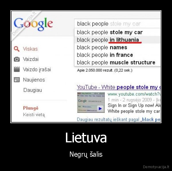 Lietuva - Negrų šalis