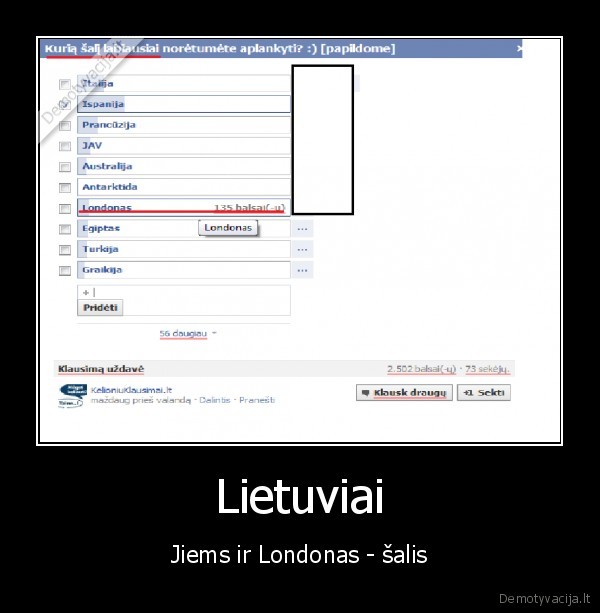 Lietuviai - Jiems ir Londonas - šalis