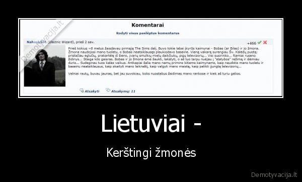 Lietuviai - - Kerštingi žmonės