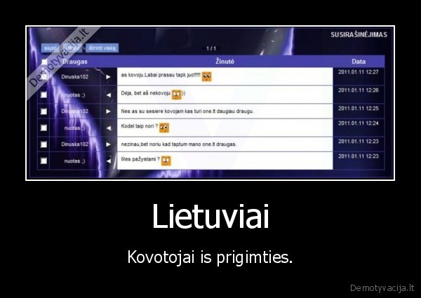 Lietuviai - Kovotojai is prigimties.