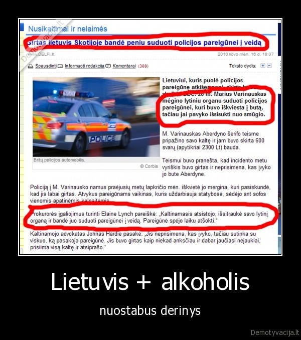 Lietuvis + alkoholis - nuostabus derinys