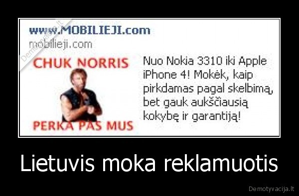 Lietuvis moka reklamuotis - 