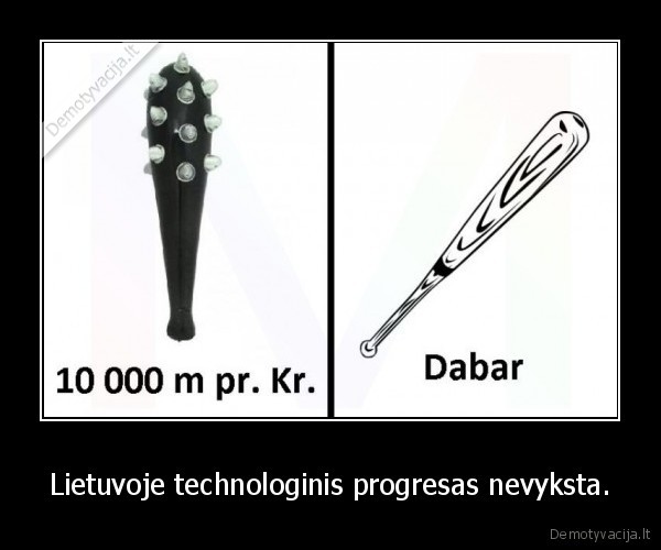 Lietuvoje technologinis progresas nevyksta. - 