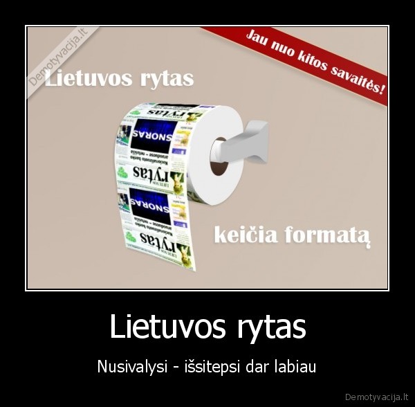 Lietuvos rytas - Nusivalysi - išsitepsi dar labiau