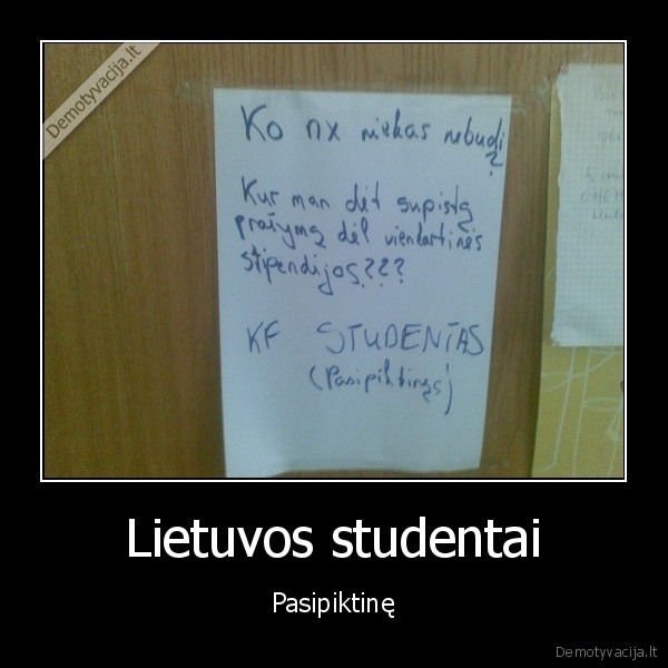 Lietuvos studentai - Pasipiktinę